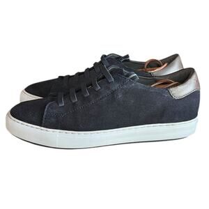 Mens Johnston & Murphy Anson Lace-to-Toe 24-1677 Leather Sneaker Size 10 Blue